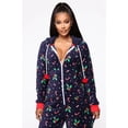 thumbnail image 4 of REDHOTYPE Nouvelle Combinaison à Capuche Zippée Décontractée pour Femme Pyjama de Noël Pyjama Familial Pyjama des Fêtes, 4 of 5