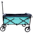 thumbnail image 7 of Olurrisa 360Lb Capacity Foldable Wagon Cart with Straps & Liner, All-Terrain Utility Cart for Beach Camping Grocery Shopping Garden (Green), 7 of 7