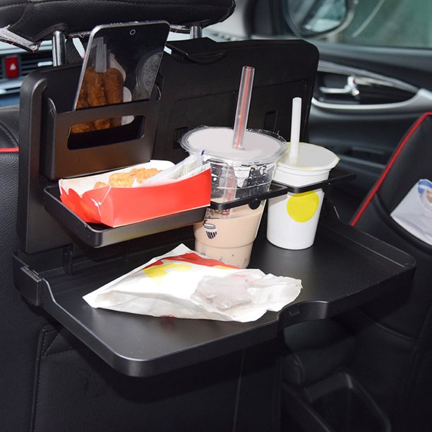 Bandeja de comida Universal para coche, plato de mesa de comedor plegable, paleta para coche, 2 uds.