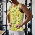 thumbnail image 5 of Fotbe Lemon (2) Pattern Men's Quick Dry Workout Tank Top Gym Muscle Tee Fitness Bodybuilding Sleeveless T Shirt Breathable Workout Shirt-Medium, 5 of 9