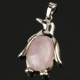 thumbnail image 1 of Pendentif Penguin Collier Femme Pierre Naturelle Il de Tigre Mignon Animal Homme, 1 of 6
