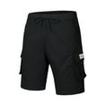 thumbnail image 4 of WILLBEST Mens Shorts 10 Inch Inseam Male Drawstring Plus Size Summer Shorts Multi Pockets Cargo Pants, 4 of 5