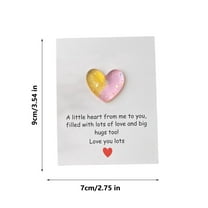 Valentine's Day pocket heart card inspirational motivational gift for family friends loved ones birthday anniversary Christmas romantic keepsake for home or office