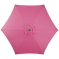 thumbnail image 3 of Northlight 7.5' Outdoor Patio Market Umbrella with Hand Crank - Pink, 3 of 5