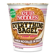 Nissin Cup Noodles Everything Bagel with Cream Cheese, [Limited Edition], 2.96 oz Cup