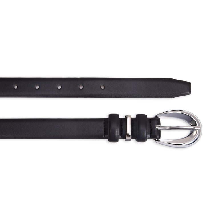 Faux Leather Women\'s Belt with Silver Buckle for Jeans and Dresses INSPIRE CHIC Women main image 4