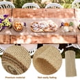 thumbnail image 3 of 1 Rouleau Chemin de Table en Toile de Jute Rustique pour Mariage, 3 of 8