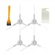 thumbnail image 1 of Cepillo Lateral Allinless Reemplazo Xiaomi Mijia G1 Mi Robot Cleaner Blanco Amarillo, 1 of 5