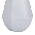 thumbnail image 6 of CosmoLiving by Cosmopolitan 12", 10"H Geometric White Metal Vase, Set of 2, 6 of 9