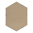 thumbnail image 4 of Kate and Laurel Rhodes Modern Hexagon Wall Mirror, 31" x 22", Dark Silver, Chic Geometric Wall Mirror, 4 of 7