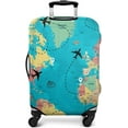 thumbnail image 2 of Travel Luggage Cover Suitcase Protector Fits 18-32 Inch Luggage Wheel Covers Patterned Travel Related Items Flower Luggage Protector Elastic Luggage Anti-scratch Suitcase Cover XL, 2 of 6