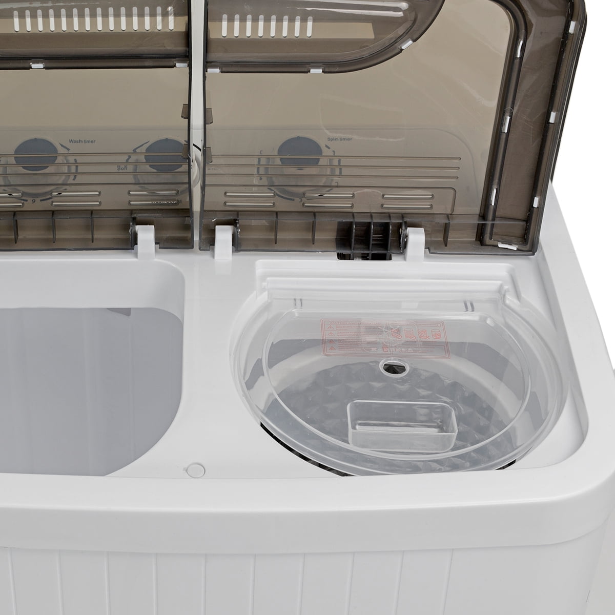 Barton 2-in-1 Portable Compact Washer & Spin Dry Cycle Top Load w/ Built-in  Drain Pump, White - Walmart.com