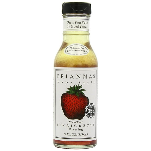 Briannas Home Style Dressing Blush Wine Vinaigrette 12 fl oz Pack of 2
