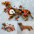 thumbnail image 1 of Fiudx Tabla de Cortar con Forma de Perro Salchicha, con Temática Navideña, de Madera Maciza, Bandeja Decorativa para Servir, Ideal para Aperitivos y Fiestas Familiares, 15.7 Pulgadas, 1 of 7