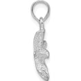 thumbnail image 2 of Sterling Silver Polished/Textured Small Starfish Pendant(Length 20.78) - Jbsp, 2 of 5