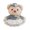 B, variant on Handcrafted Bunny Bear Plush Toy with Handmade Dress Soft Stuffed Animal Doll Featuring Premium PP Cotton Filling Reinforced Seams for Longevity Huggable Birthday Gift
