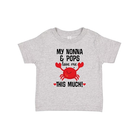 Inktastic Nonna and Pops Love Me Grandchild Boys or Girls Baby T-Shirt