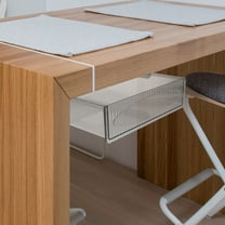 HEALEEP WORGEOUS Home Under Desk Hidden Drawer Organizer with 1 Set Under Desk Storage Solution