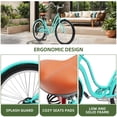 Uforic24'' Beach Cruiser Bike, 7-Speed, Step-Through Bicycle for Men ...