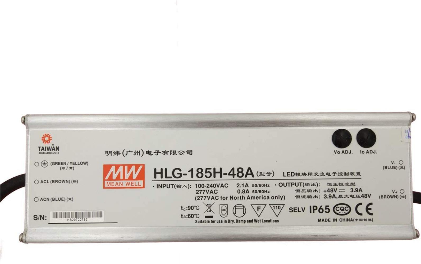 MEAN WELL NEW HLG-240H-54A 54V 4.45A 240W LED Driver Power Supply POWERNEX 