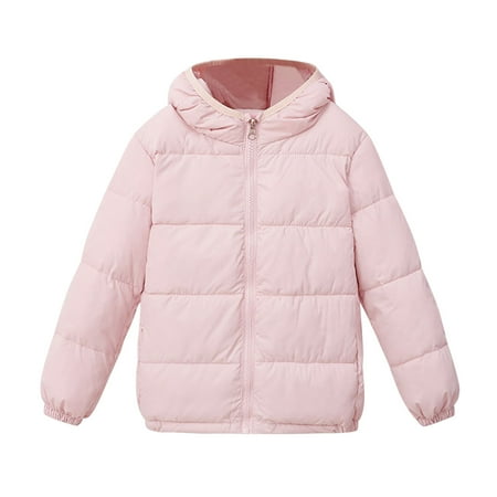 

Toddler Kids Boys Girls Winter Warm Jacket Outerwear Solid Coats Hooded Down Fill Outwear Coats Boys