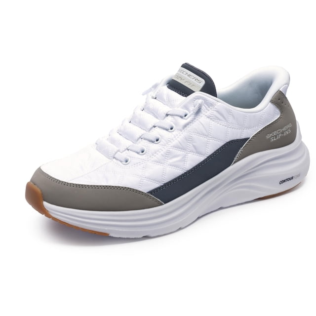 Zapatillas Slip-on para Hombre Skechers Contour Foam Blanco/Taupe Talla 12