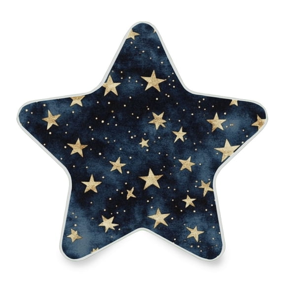 Star Shape LED Night Light Bedrooms Lighting Sensor Light Bedside Wall Plug-in Lamp for Bedroom Hallway and More Small Gold Stars Pattern