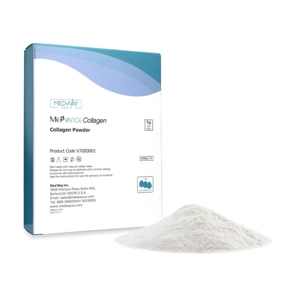 MedVance Collagène TM - Poudre de Collagène pour Plaies, en Comptoir, 1 g par Paquet (Lot de 5)