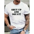 thumbnail image 1 of T-Shirt Graphique Amusant et Humoristique pour Hommes - T-Shirt Col Rond Décontracté, Polyester Respirant, Parfait pour le Printemps et l'Été, 1 of 4