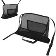 thumbnail image 2 of Car Mesh Organizer Between Seats, Thickened Polyester Driver Storage Netting Pouch for Car Front Seat Increase Storage Space Barrier of Backseat Pet Kids (Black), 2 of 7