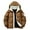 Coffee Jacket for Men, variant on Mrmaere Men's Hooded Puffer Jacket Full-Zip Contrast Lining Quilted Warm Stylish Outerwear for Daily & Cold-Weather Beige L