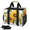 Multicolor 4, variant on Halloween Evil Pumpkin Reusable Grocery Bag, Upright Heavy‑Duty Foldable Shopping Bag with Removable Shoulder Strap, Multi‑Pocket Storage Tote for Beach Camping, Bat Spiders Ghost