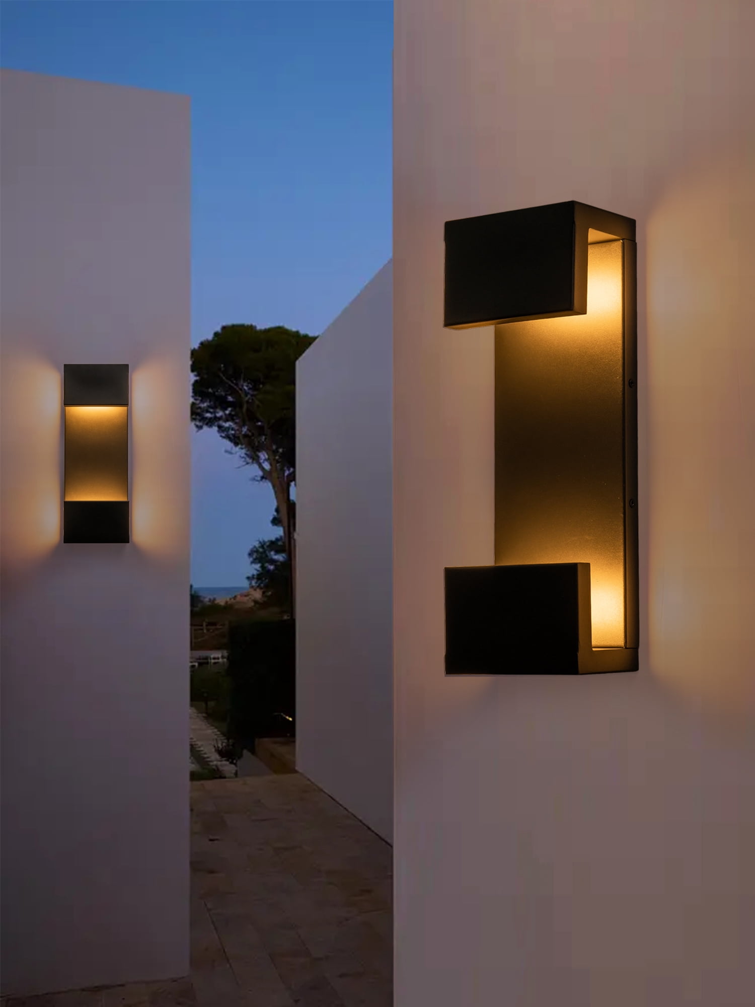 15"Modern Outdoor led Wall Sconce