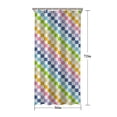 thumbnail image 5 of Pastel Color Checkered Pattern Shower Curtain 36"x72" ,Bathroom Decorative Shower Curtains Set with 12 Hooks,Modern Waterproof Washable Shower Curtain, 5 of 6
