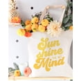 thumbnail image 3 of Sun Shine on My Mind Cotton Canvas Tote Bag, 3 of 4