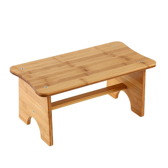 KAKOWELY Toilet Stool Antislip Footstool Small Step Stool Wooden Step Footstool,15.35"X7.87"X6.69"