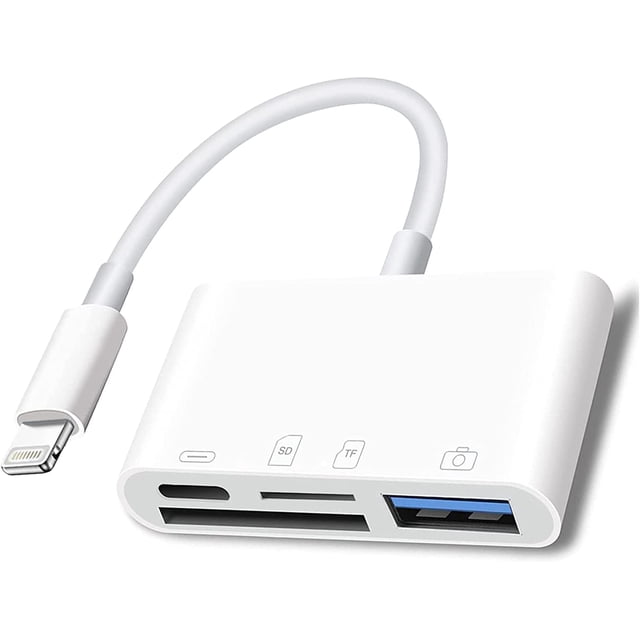 Aplicable al lector de tarjetas móvil todo en uno Apple 14 iphone13 lector de tarjetas SD/CF cámara lector de tarjetas tf