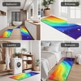 thumbnail image 5 of Rainbow Tie Dye Wave Pattern Kitchen Rugs Sets Of 3,Kitchen Runner Rugs Non Skid Washable,Decorative Kitchen Floor Mats for Kitchen,Sink,Laundry,17"x30"+ 17"x47" + 17"x59", 5 of 6