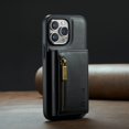 thumbnail image 3 of Funda de teléfono de cuero para iPhone 15, 14, 13, 12, 11 Pro Max, billetera de lujo, montaje en coche, carga inalámbrica supermagnética, 3 of 5