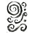 thumbnail image 3 of Medley, Elizabeth 13x18 Black Modern Framed Museum Art Print Titled - Tribal Swirls IV, 3 of 5
