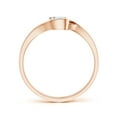 thumbnail image 2 of ANGARA Natural Semi Solitaire Diamond Bypass Ring in 14K Rose Gold for Women (Size-5.1mm| Color-G| Clarity-VS2) | April Birthstone, Anniversary, Jewelry Gift for Women | Natural Diamond Ring, 2 of 10