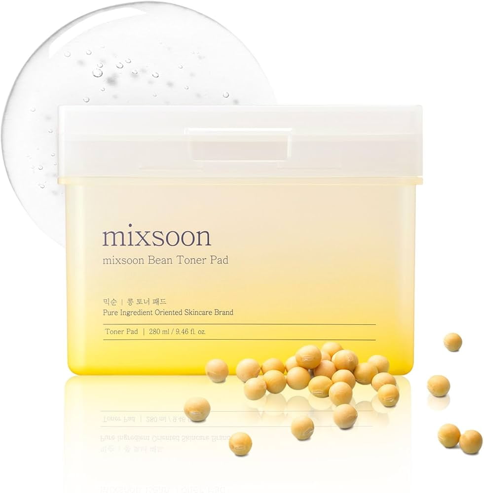Mixsoon Bean Facial Toner Pads Skincare, 120 count