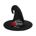 thumbnail image 2 of Darzheoy Halloween Witch Hat, Women Black Hat with Skull, Halloween Party Accessory Black Witch Hat for Adult’s Halloween Party, 2 of 7