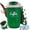 Green, variant on Coffee Vacuum Flask, Premium 316 Stainless Steel Travel Drinkware, Leakproof LED Temperature Display Mug with Handle