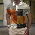 thumbnail image 2 of Men's Polo Shirts Colorful Plaid Pattern Clothing Oversized Casual Short Sleeve T-Shirt Summer Harajuku Tops Street Retro Shirts, 2 of 5
