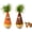 Coffee+Orange, variant on Wooden Wobble Cat Toy, Natural Beechwood Self-Righting Tumbler for Indoor Cats