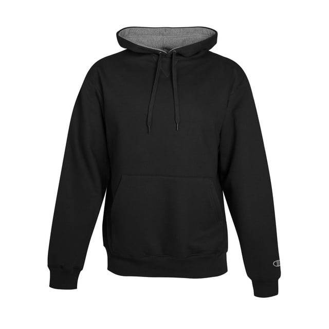 Champion Cotton Max Adult Pullover Hood, L, Black