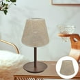 thumbnail image 2 of yotijay Desk Lampshade Natural Rattan Handwoven Lamp Accessories Home Decor Modern Rose Gold, 2 of 8
