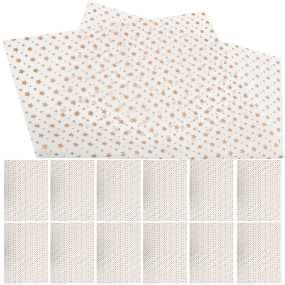 20 Sheets Wrapping Paper Packing Gift Present Wrapper Star Pattern Tissue Flower