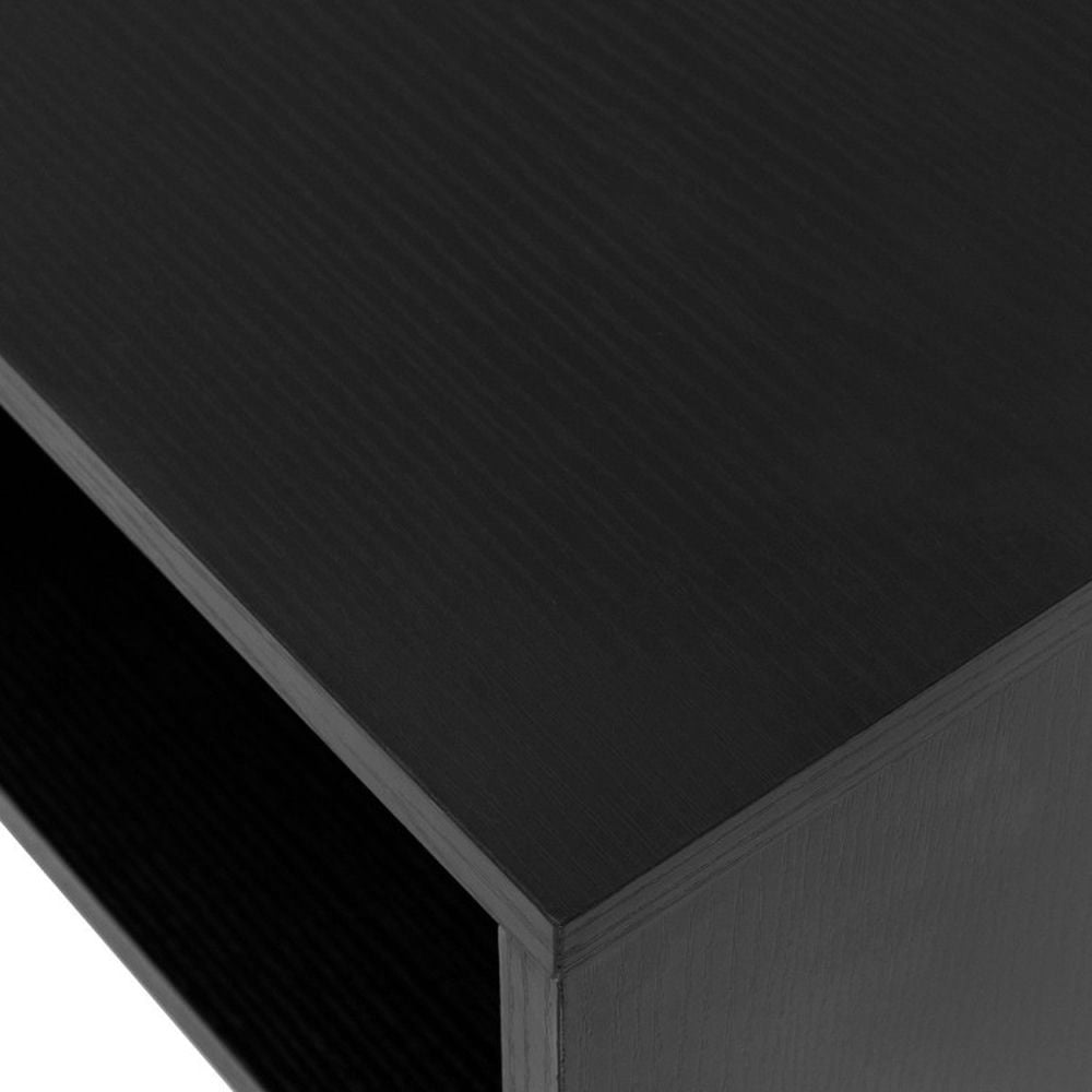 Barara King Standing Desk, Standing Computer Desk, Computer Desk, Wall Mounted Floating Sturdy Computer Table with Storage Shelf-Black